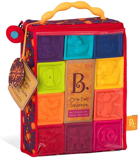 B.Toys - One Two Squeeze Baby Blocks