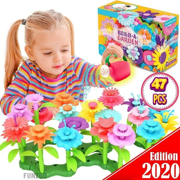 FunzBo Flower Garden Building Toys for Girls